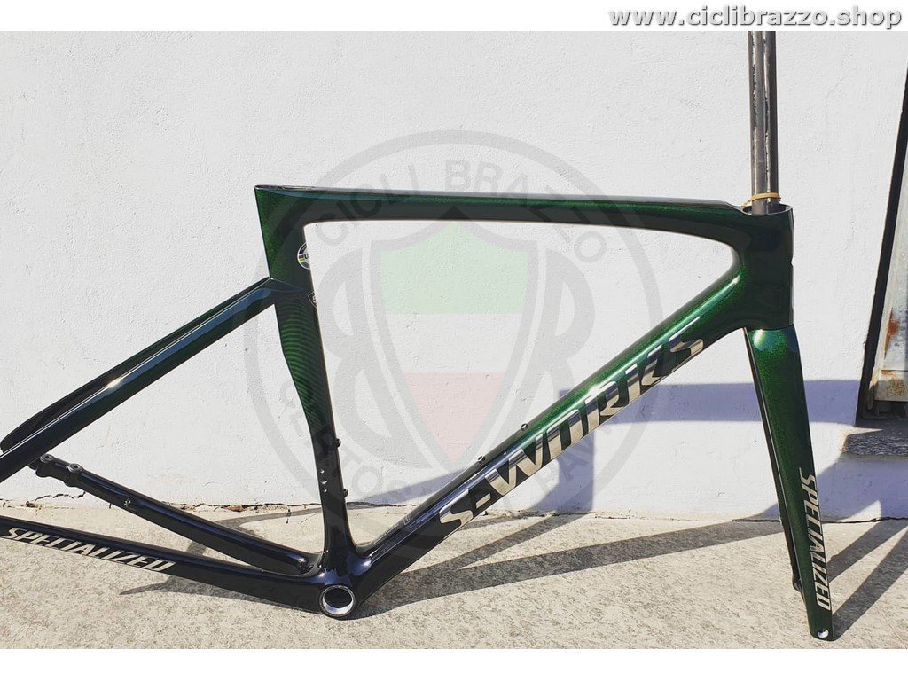 Specialized S Works Tarmac SL7 disc frame Holographic Gradient Green