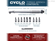 Chiave dinamometrica Weldtite CycloTools con set di inserti, 2 - 24 Nm